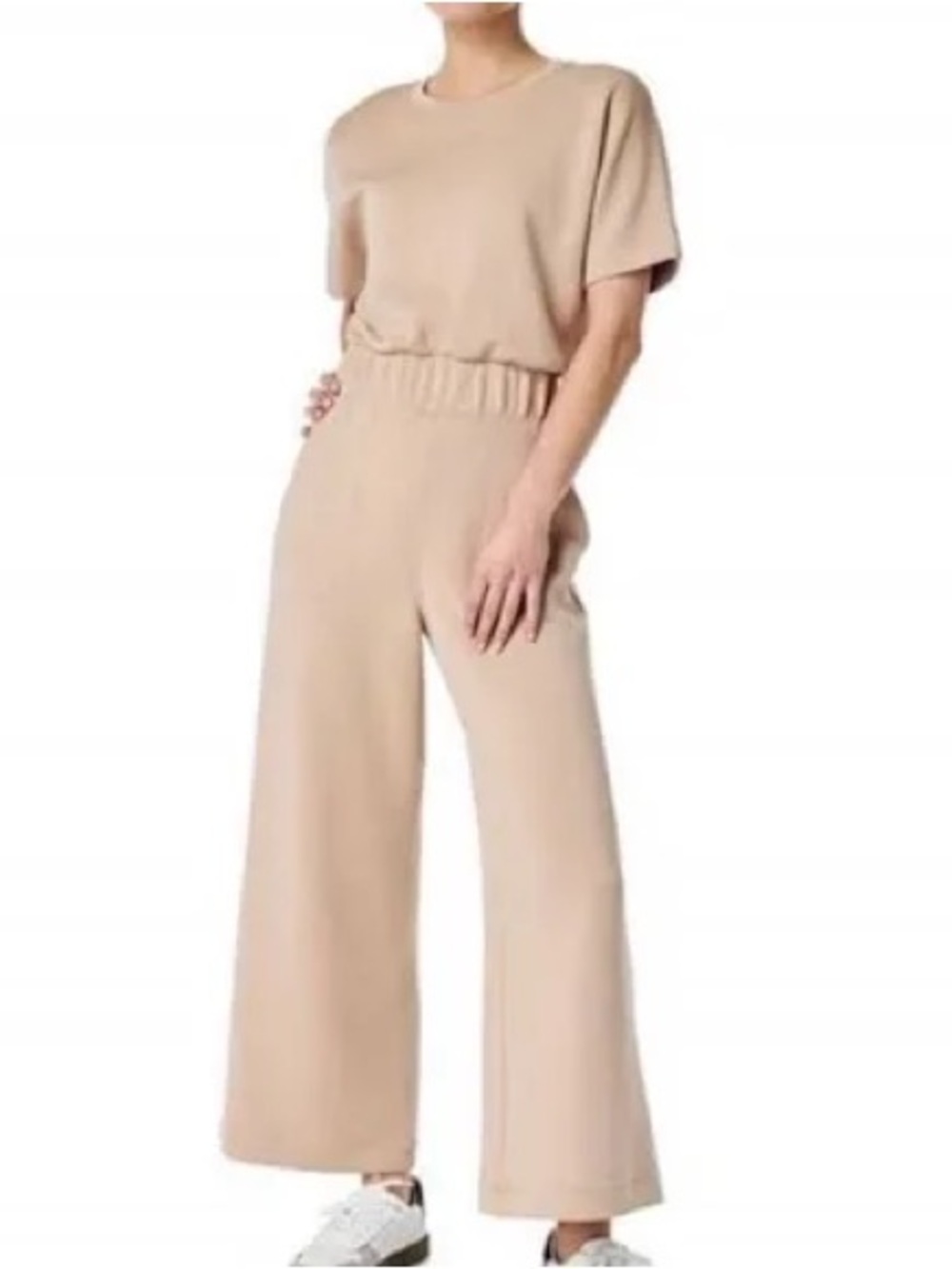 Spanx Air Essentials Crop Wide Leg Jumpsuit XL